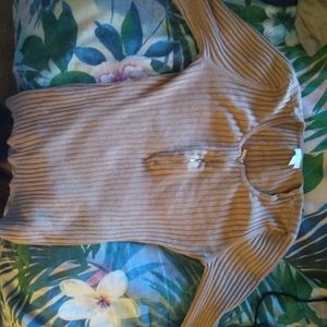 Soft brown mid length shirt